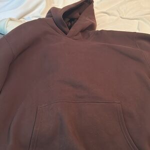 Aritzia TNA brown hoodie